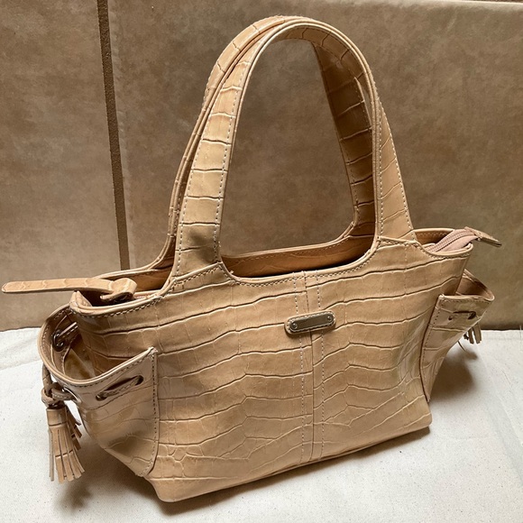 Handbags - UNBRANDED TAN beige/light brown  mini purse Tan Crocodile-Embossed Women's Bag